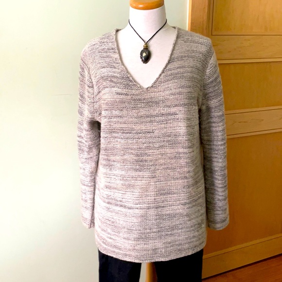 Gap Cotton/Wool Blend V Neck Sweater, Size L - Picture 1 of 14